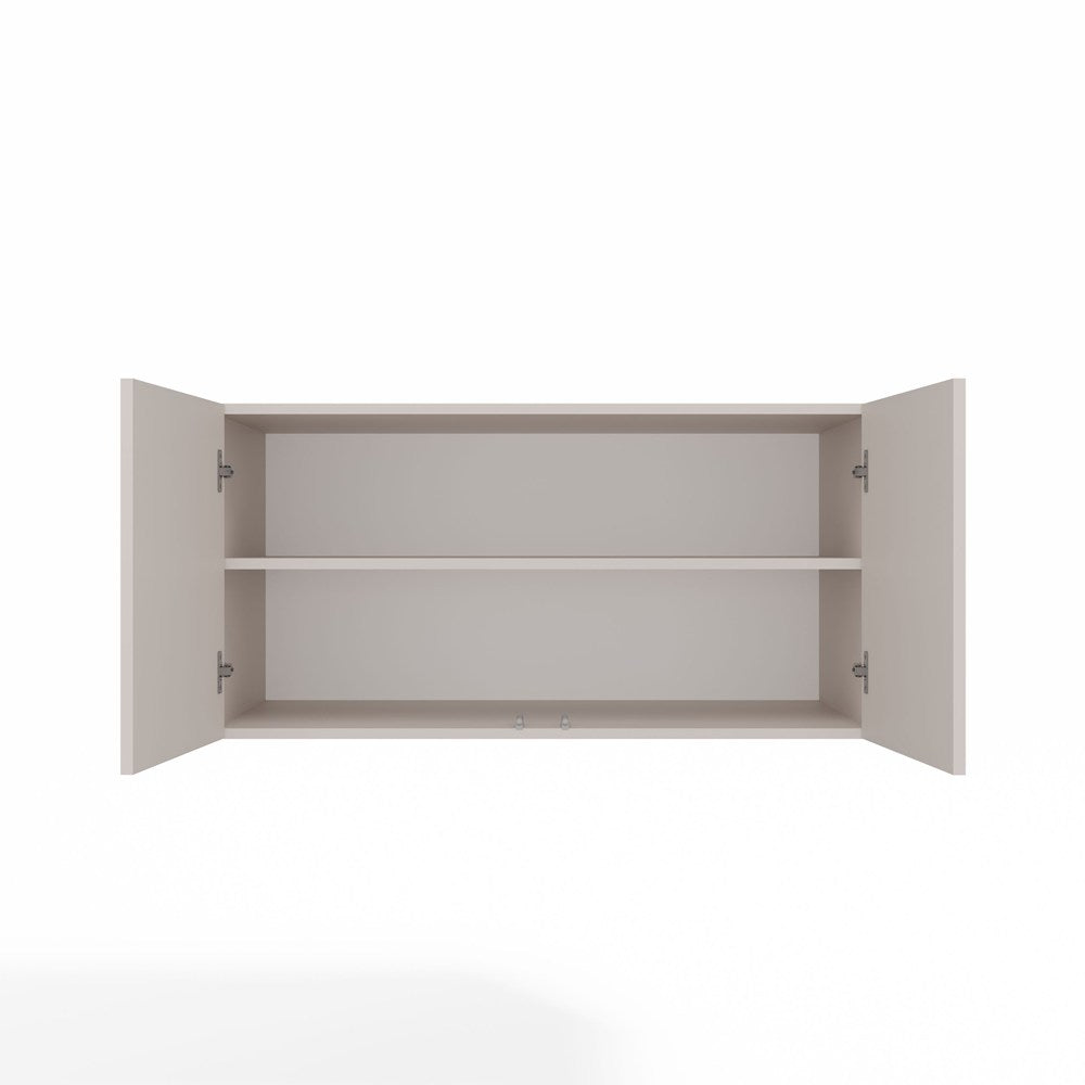 Szafa SENSO 3D Wysoka Z NADSTAWKĄ KASZMIR Drzwi Czarne Uchwyty 250 Cm