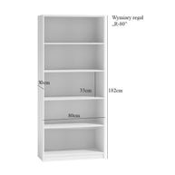 REGAŁ R80 NA KSIĄŻKI 80 CM DĄB SONOMA