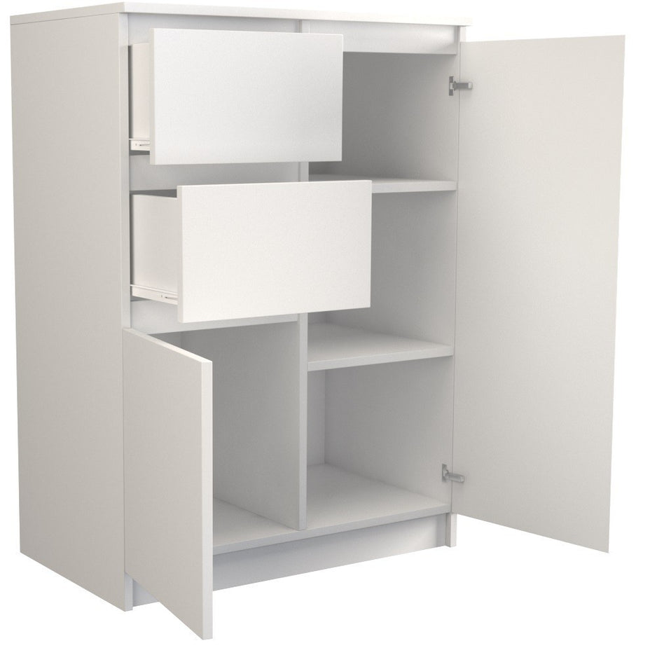 KOMODA SZAFKA 2D2S - BIEL