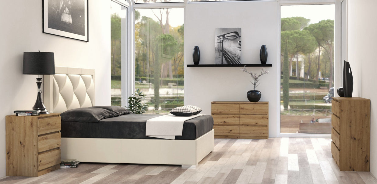 KOMODA SZAFKA 3 SZUFLADY M3 M3 DĄB ARTISAN