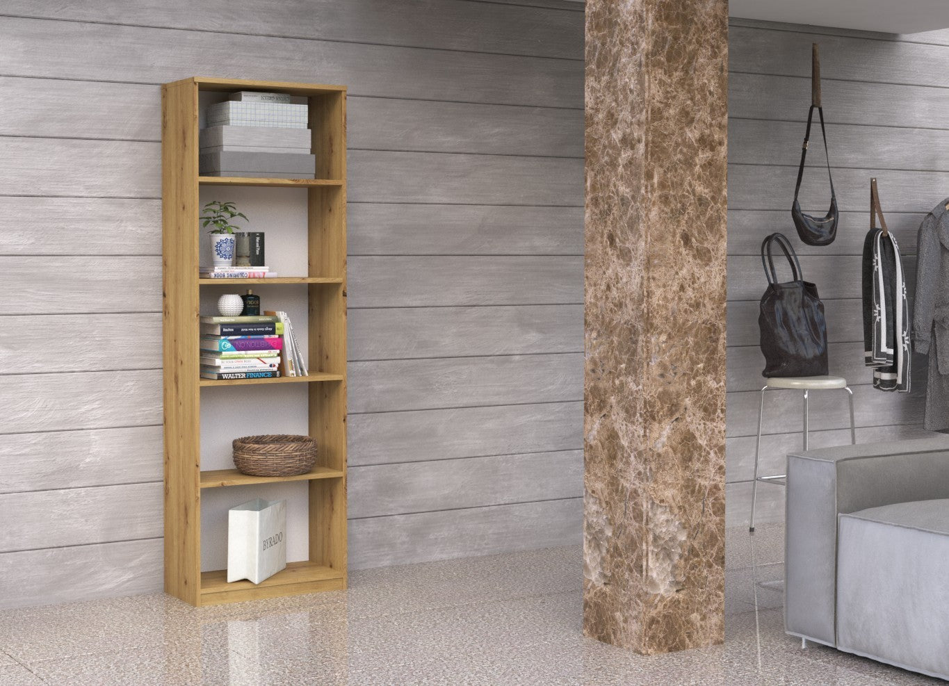 REGAŁ R40 40CM NA KSIĄŻKI DĄB ARTISAN