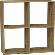NAROŻNE BIURKO PLUS REGAŁ MALAX 2X2 DĄB ARTISAN