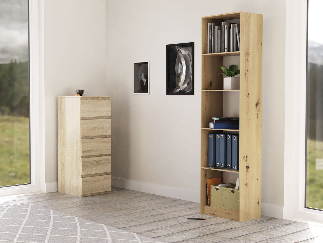 REGAŁ R50 NA KSIĄŻKI 50CM DĄB ARTISAN