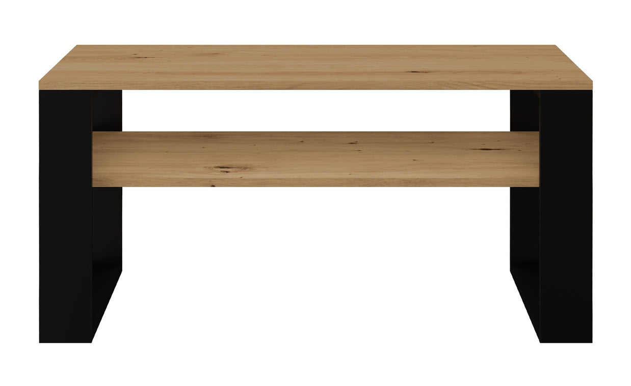 STOLIK KAWOWY ŁAWA MODERN 1P DĄB ARTISAN CZERŃ