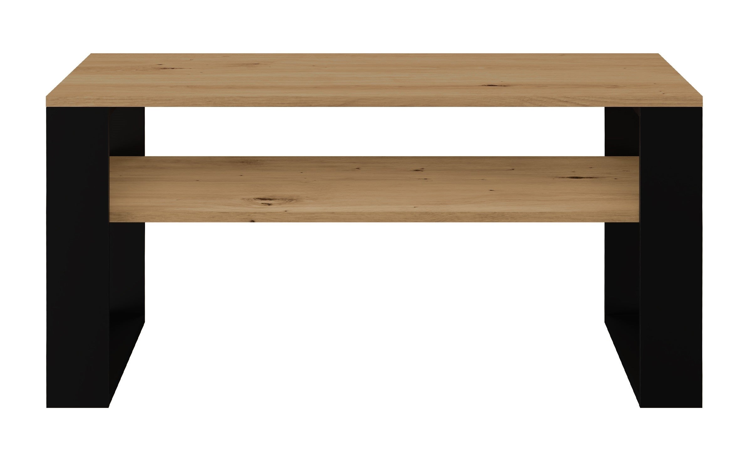 STOLIK KAWOWY ŁAWA MODERN 1P DĄB ARTISAN CZERŃ