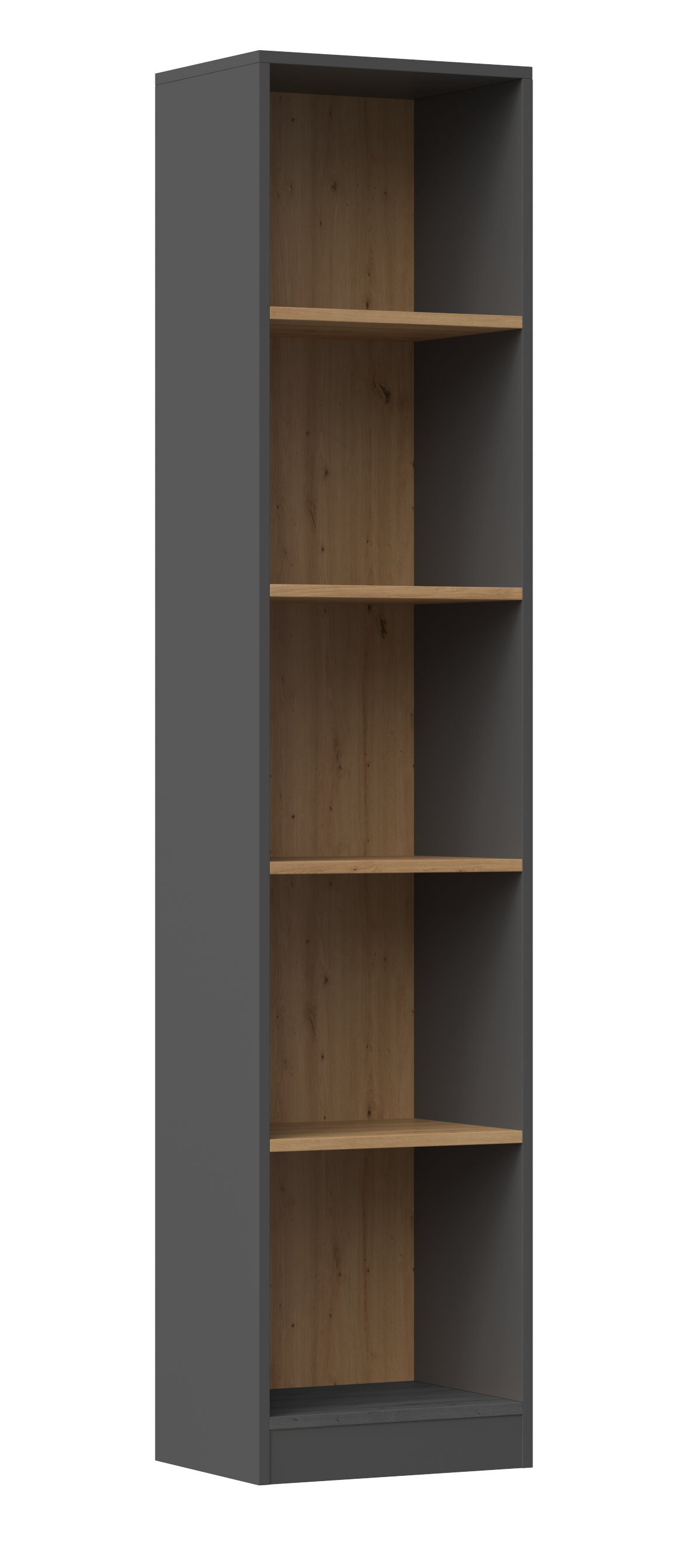REGAŁ R40 40CM NA KSIĄŻKI ANTRACYT DĄB ARTISAN