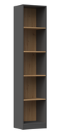 REGAŁ R40 40CM NA KSIĄŻKI ANTRACYT DĄB ARTISAN