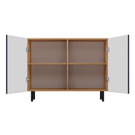 KOMODA KAMA2 SLIM RYFLOWANY FRONT LAMELE GRANATOWA