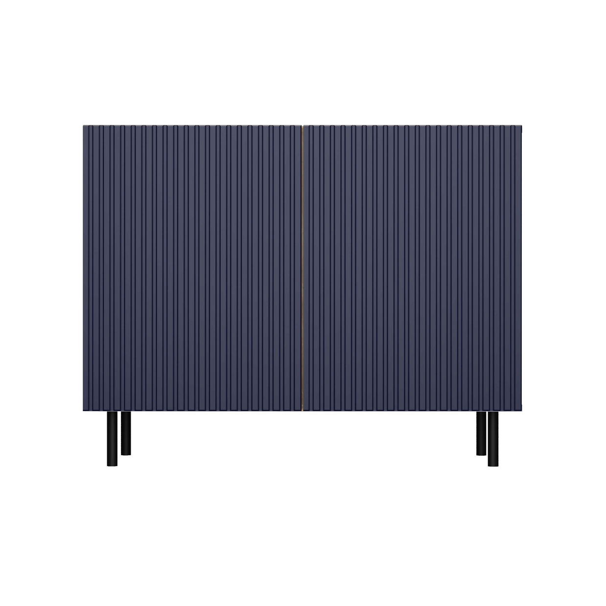 KOMODA KAMA2 SLIM RYFLOWANY FRONT LAMELE GRANATOWA