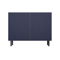 KOMODA KAMA2 SLIM RYFLOWANY FRONT LAMELE GRANATOWA