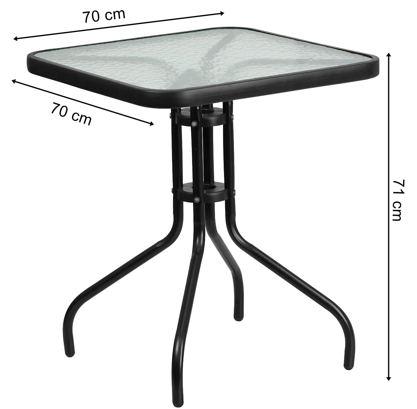 STÓŁ ISLAND (KWADRATOWY) 70cm
