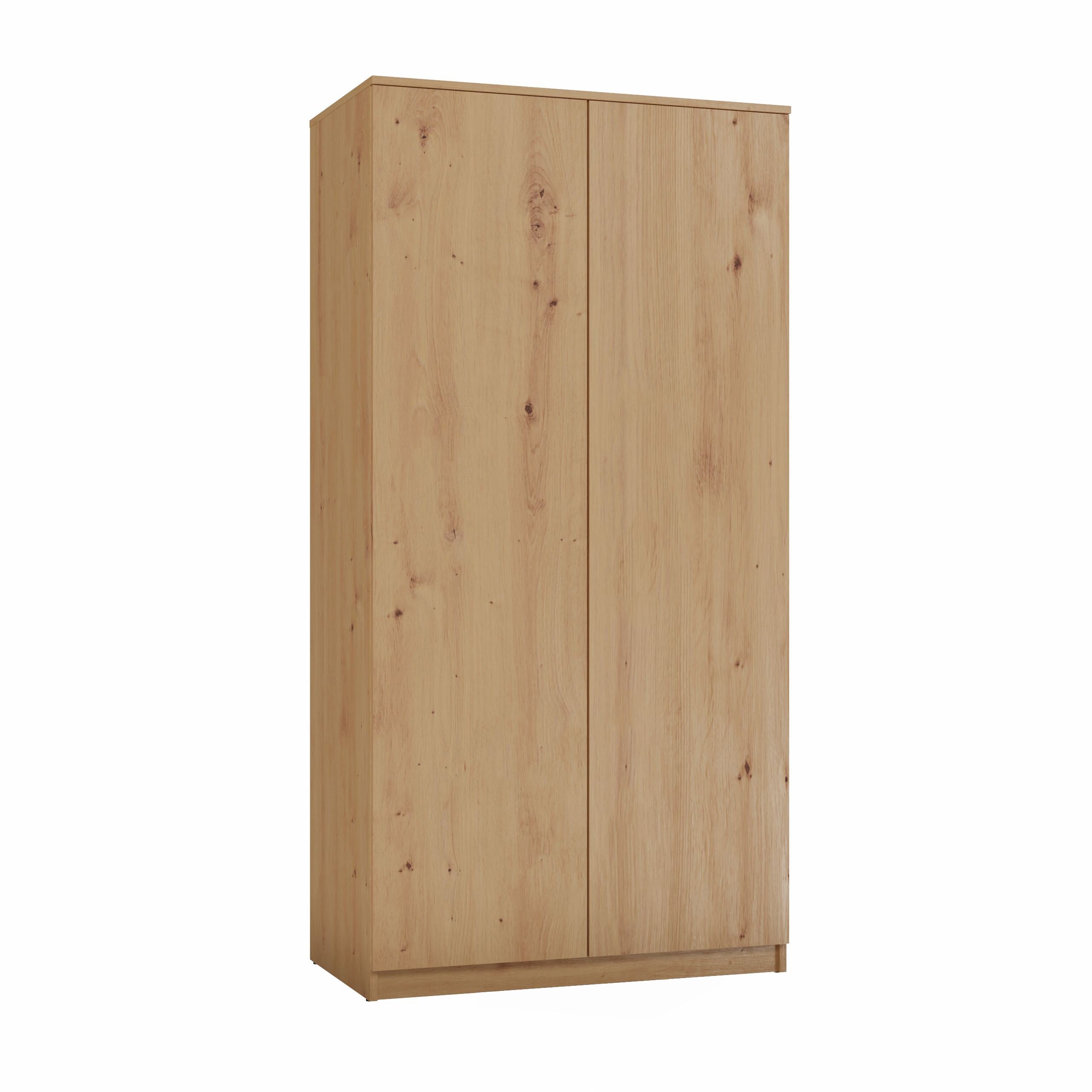 SZAFA GARDEROBA DRZWI PÓŁKI SD-90 DĄB ARTISAN