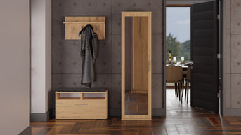 SZAFA DUO LUSTRO DĄB ARTISAN