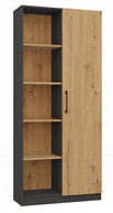 REGAŁ BIUROWY RD-80 ANTRACYT DĄB ARTISAN