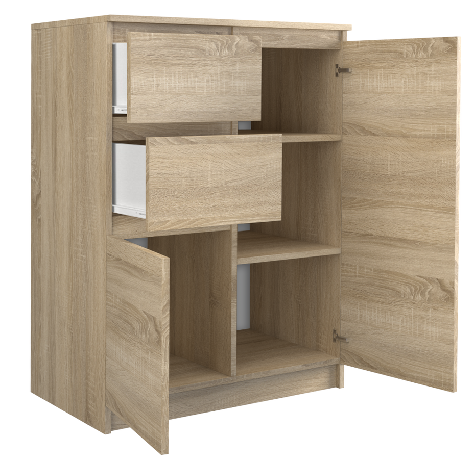 KOMODA SZAFKA 2D2S - DĄB SONOMA