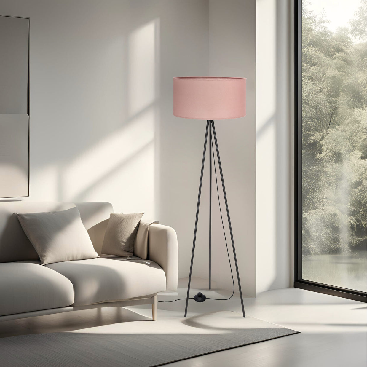 SHANTI lampa pod³ogowa czarny 1x40W E27 aba¿ur jasny wrzosowy - 5903034838715_A9419.jpg