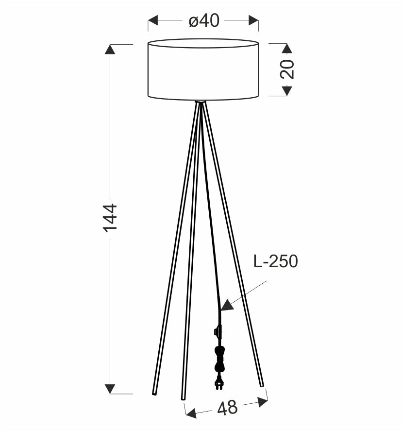 SHANTI lampa pod³ogowa czarny 1x40W E27 abażur beżowy - 5903034838760_S.jpg