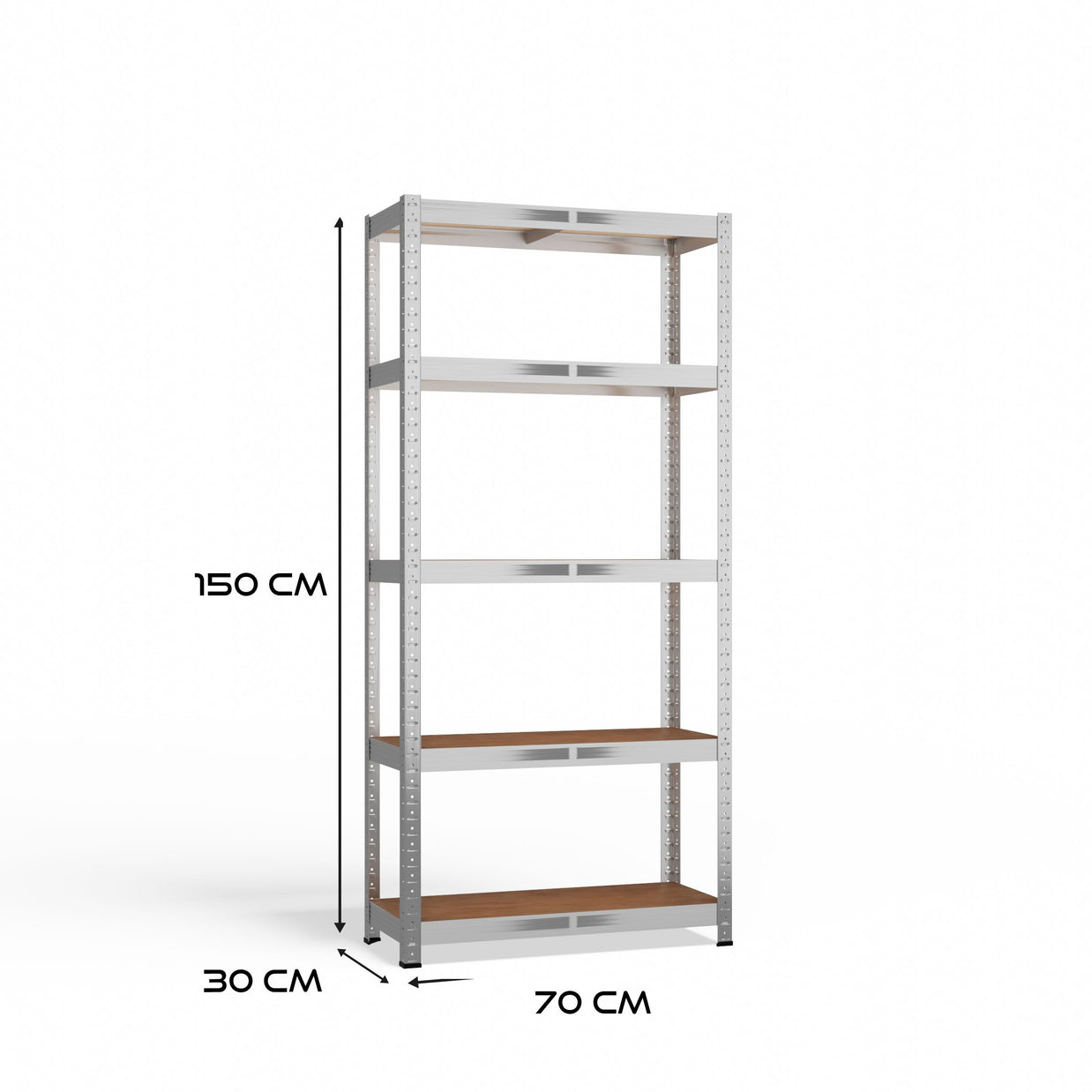 REGAŁ MAGAZYNOWY METALOWY G7030 MDF