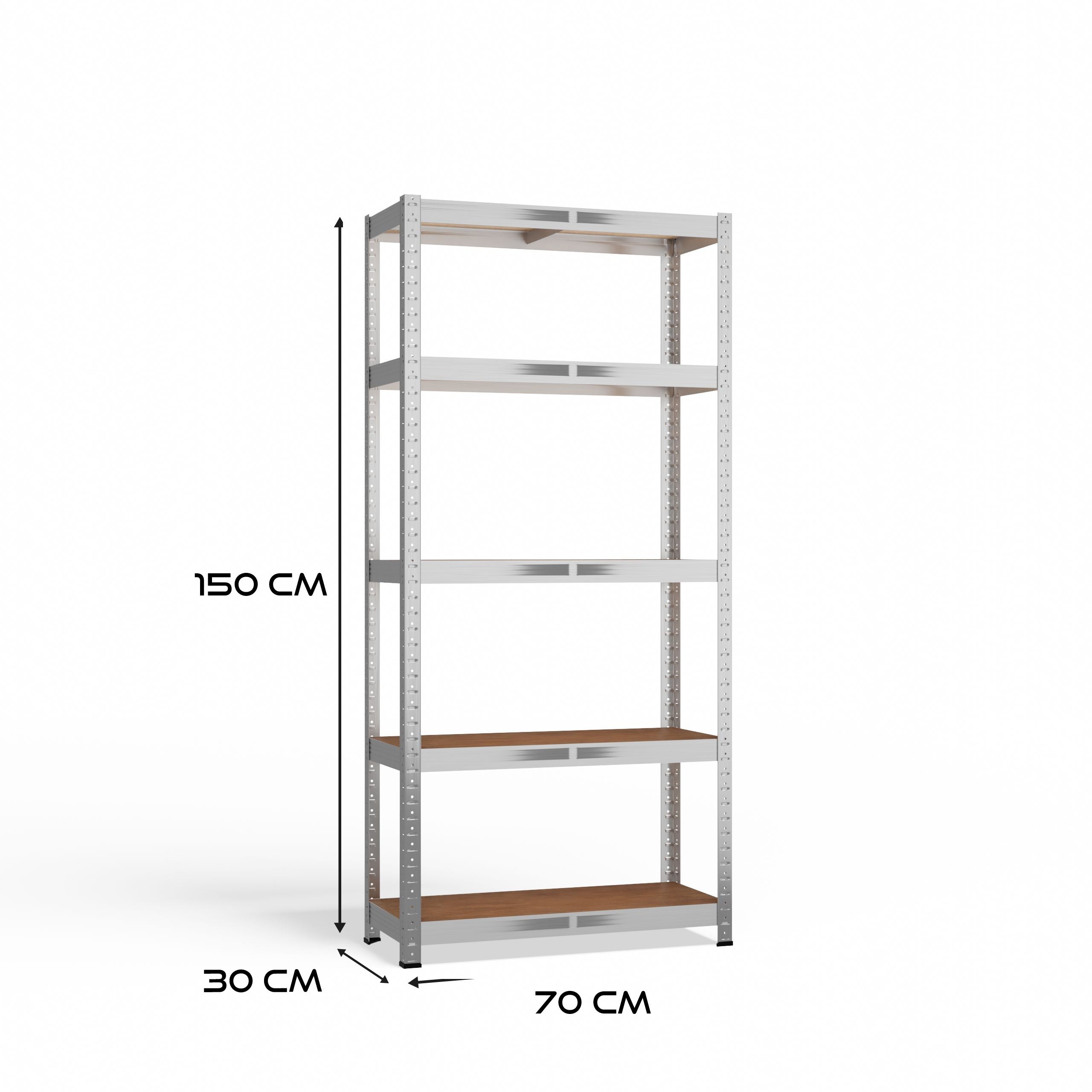 REGAŁ MAGAZYNOWY METALOWY G7030 MDF