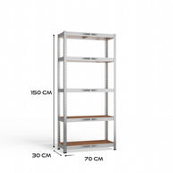 REGAŁ MAGAZYNOWY METALOWY G7030 MDF