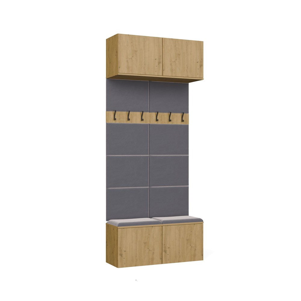 Garderoba Podwójny Wieszak HAGA II/2W DĄB ARTISAN