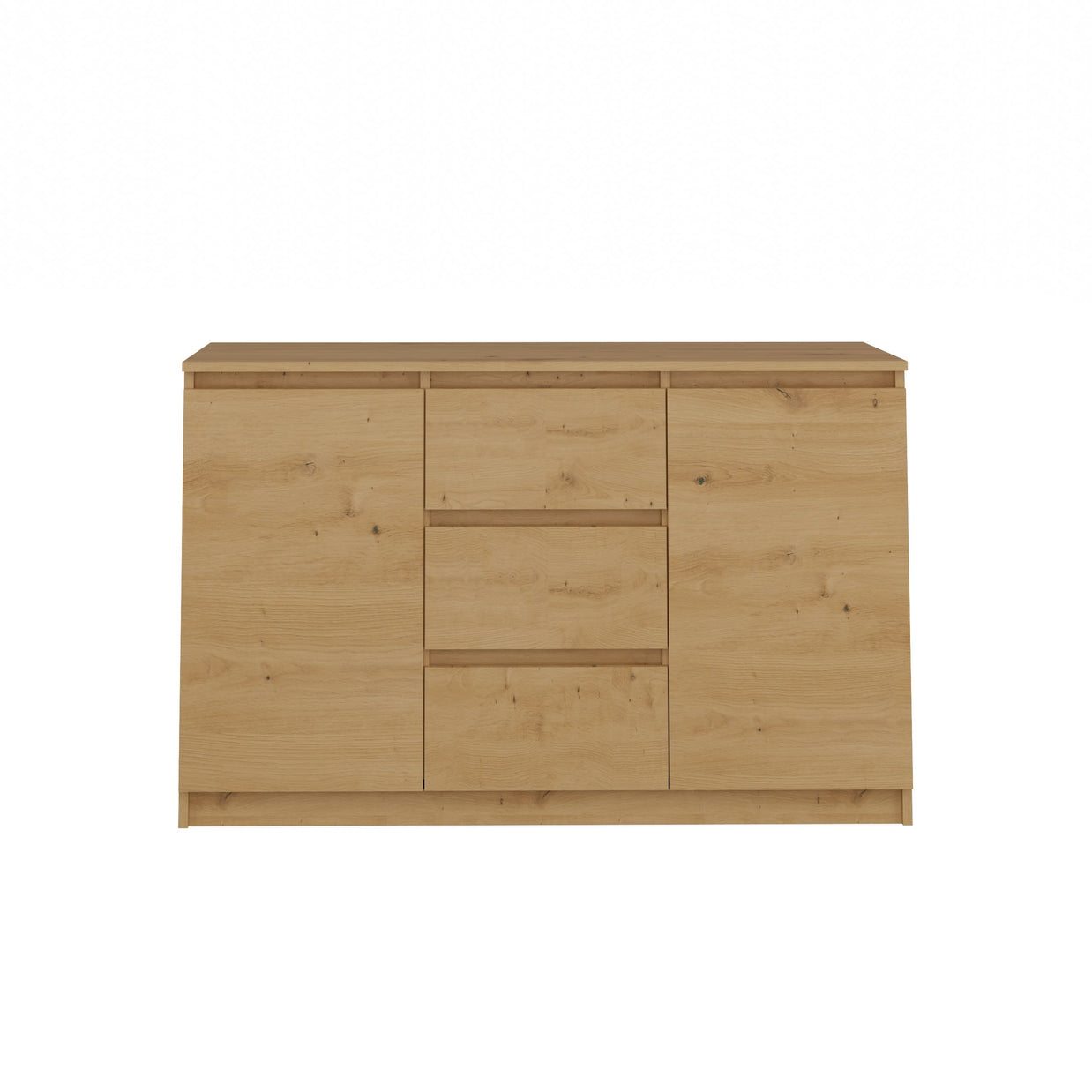 KOMODA 2D3S 120 DRZWI SZUFLADY DĄB ARTISAN