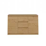 KOMODA 2D3S 120 DRZWI SZUFLADY DĄB ARTISAN