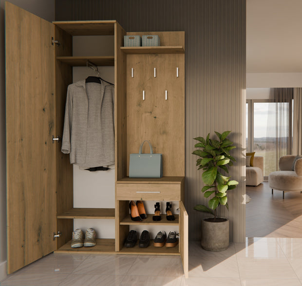 GARDEROBA DUO DĄB ARTISAN