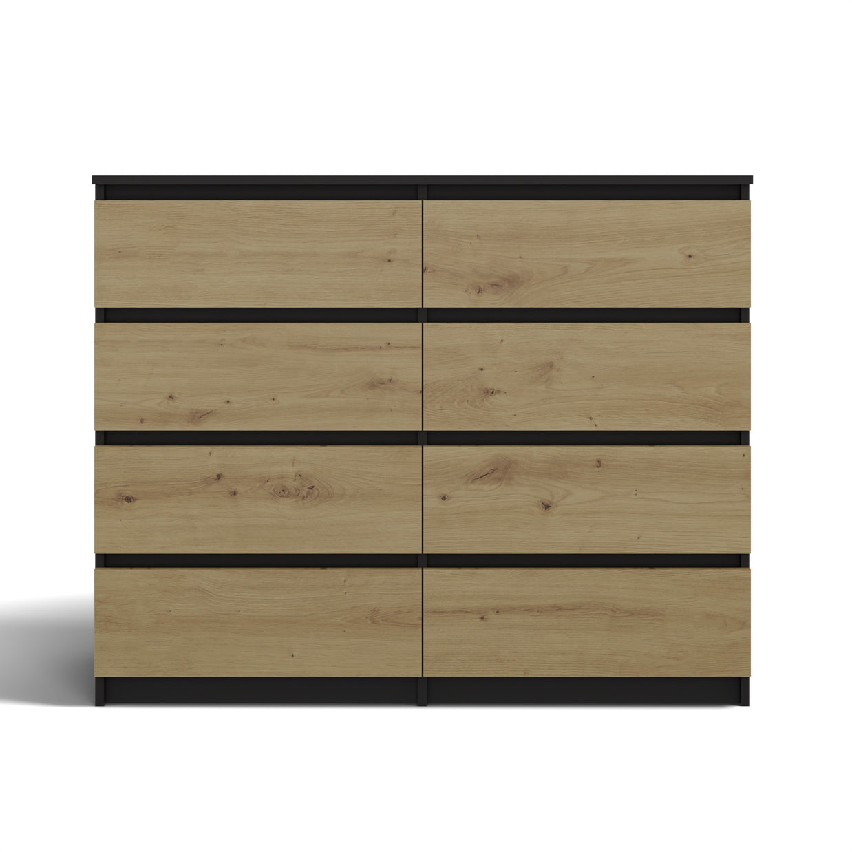 KOMODA MALWA M8 140 ANTRACYT / DĄB ARTISAN