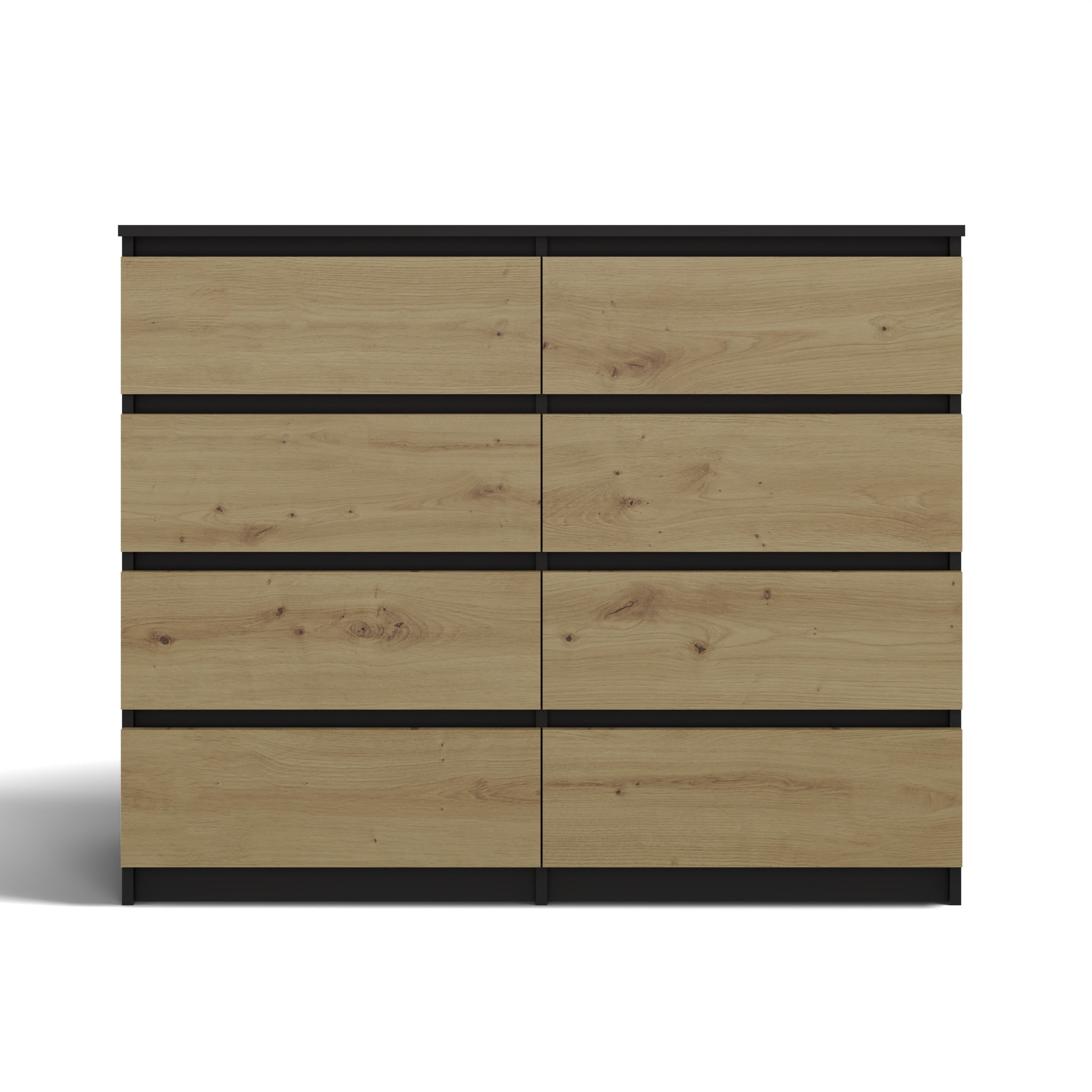 KOMODA MALWA M8 140 ANTRACYT / DĄB ARTISAN