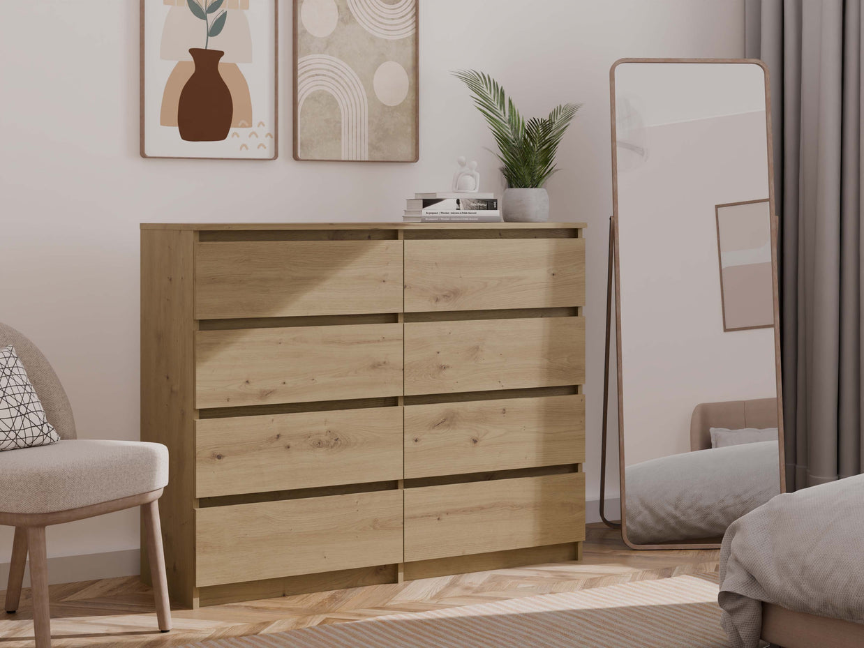 KOMODA MALWA M8 140 DĄB ARTISAN