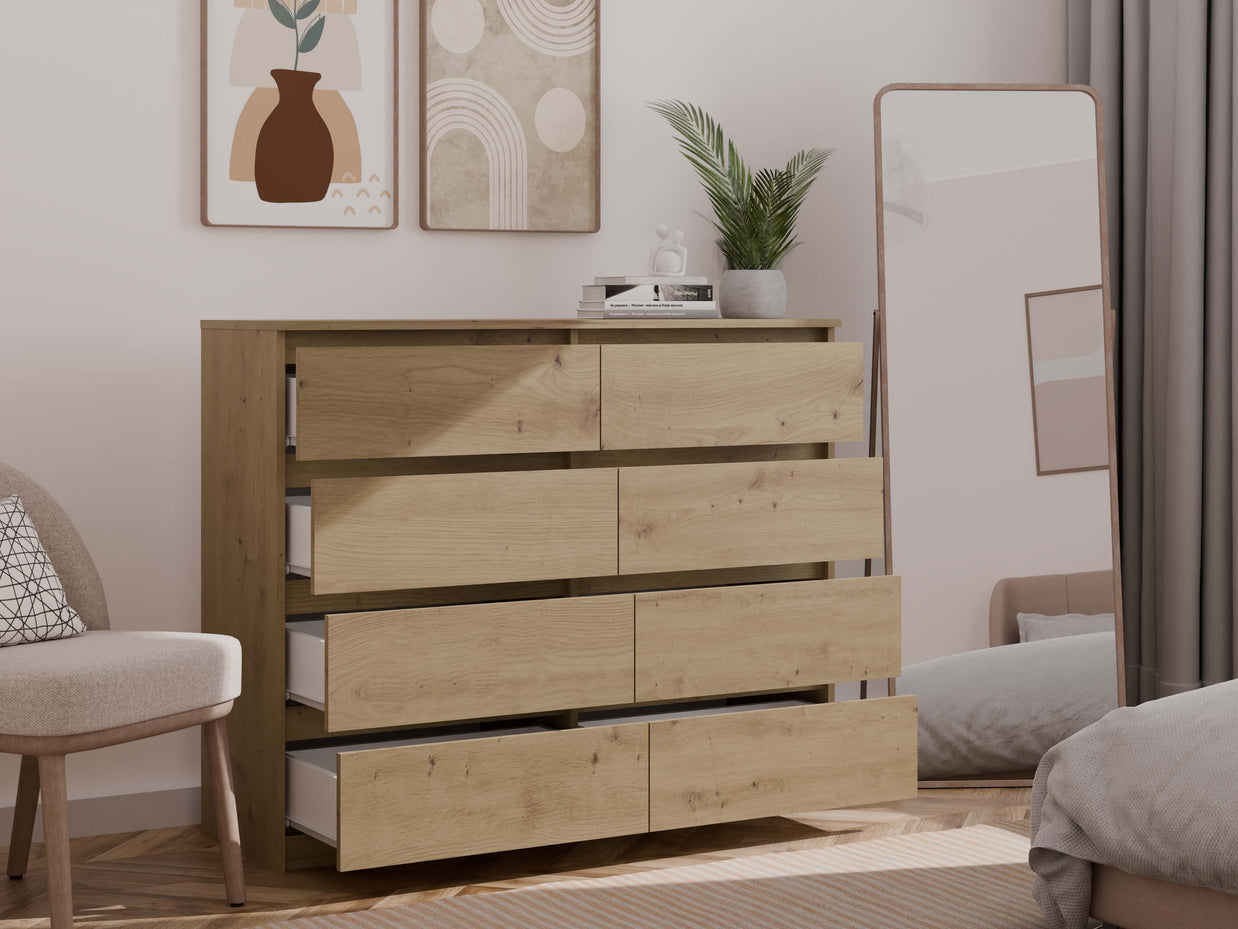 KOMODA MALWA M8 120 DĄB ARTISAN