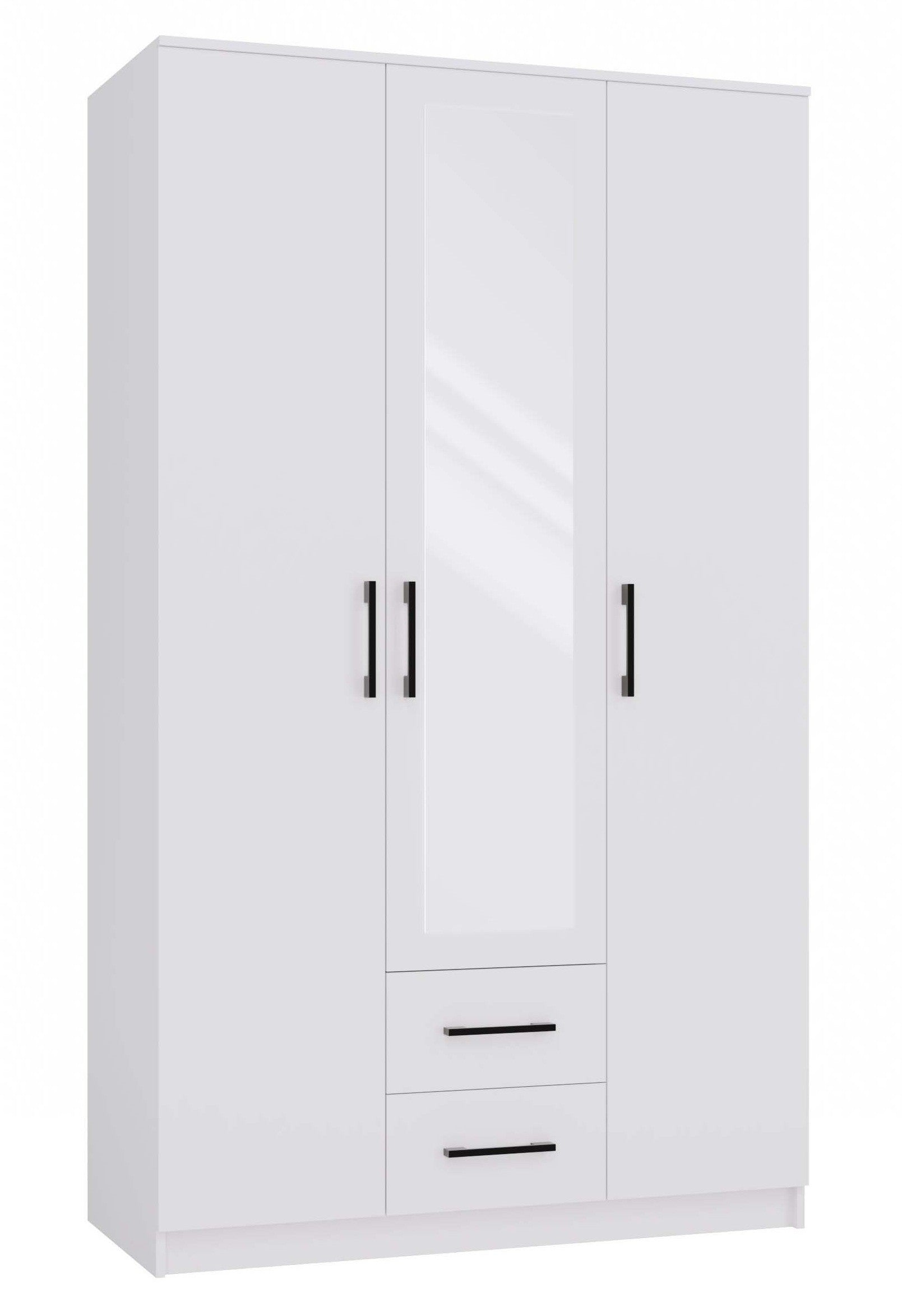 SZAFA ROMANA 120 LUSTRO 2 SZUFLADY 120CM BIEL