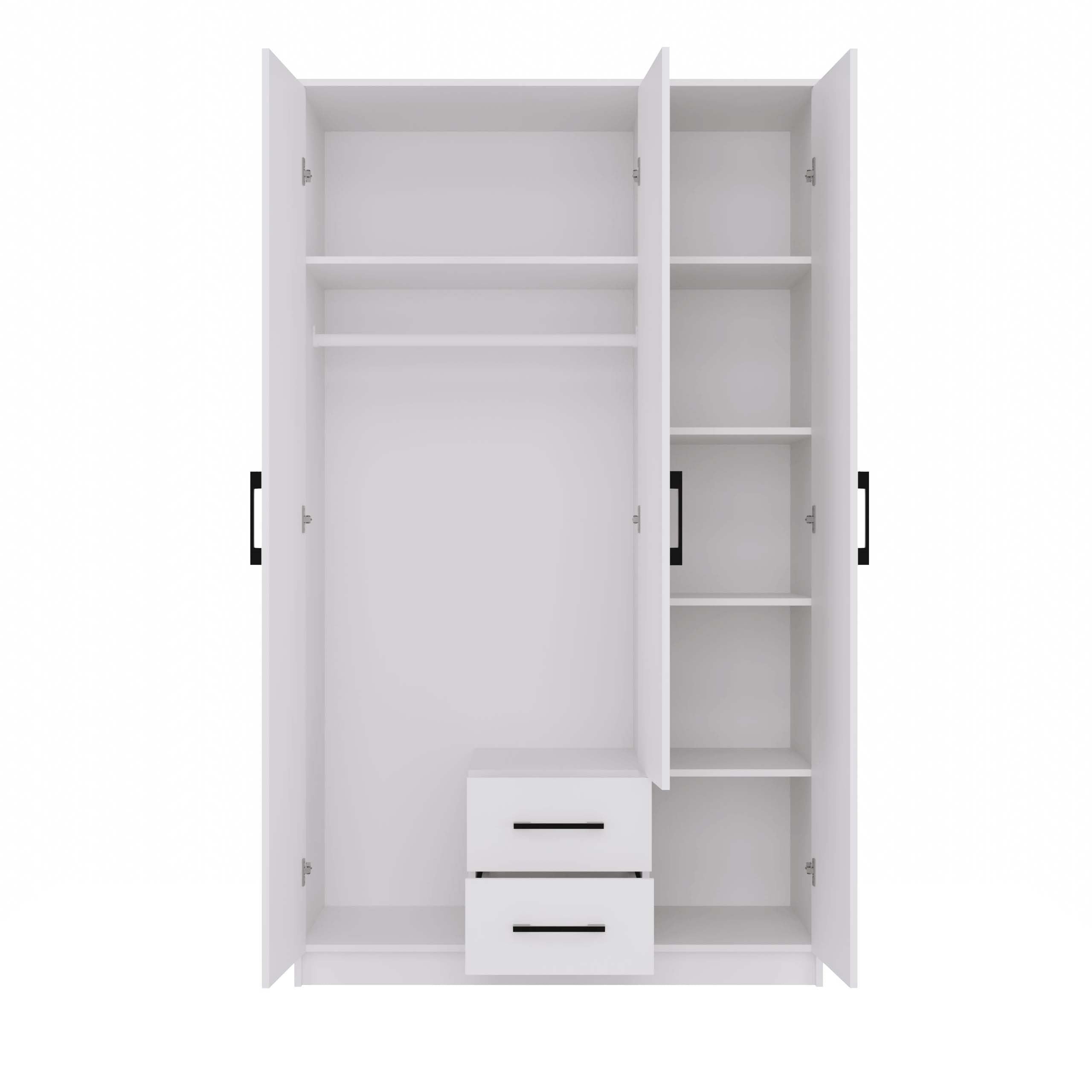 SZAFA ROMANA 120 LUSTRO 2 SZUFLADY 120CM BIEL