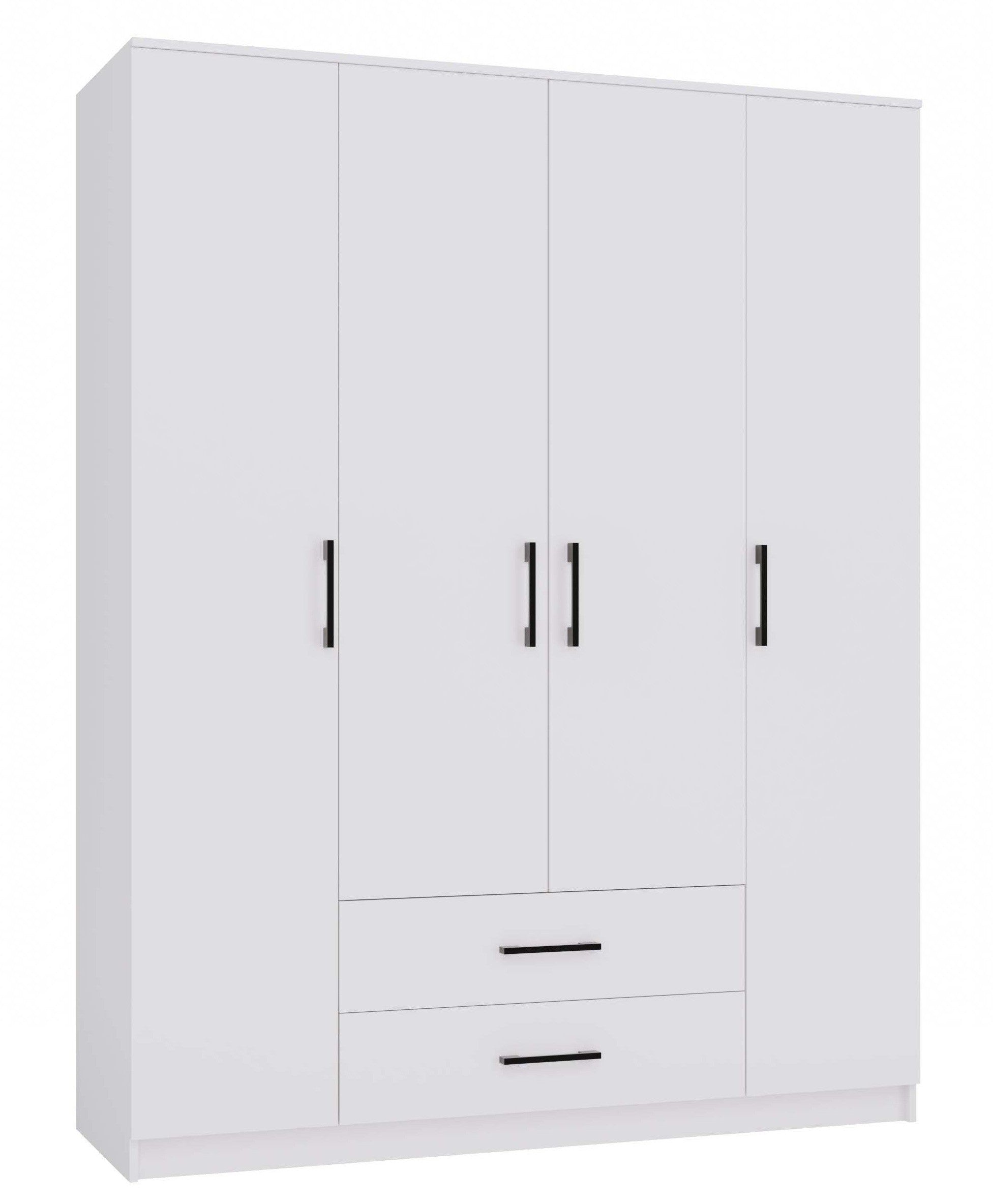 SZAFA ROMANA 160 BEZ LUSTRA 2 SZUFLADY 160CM BIEL