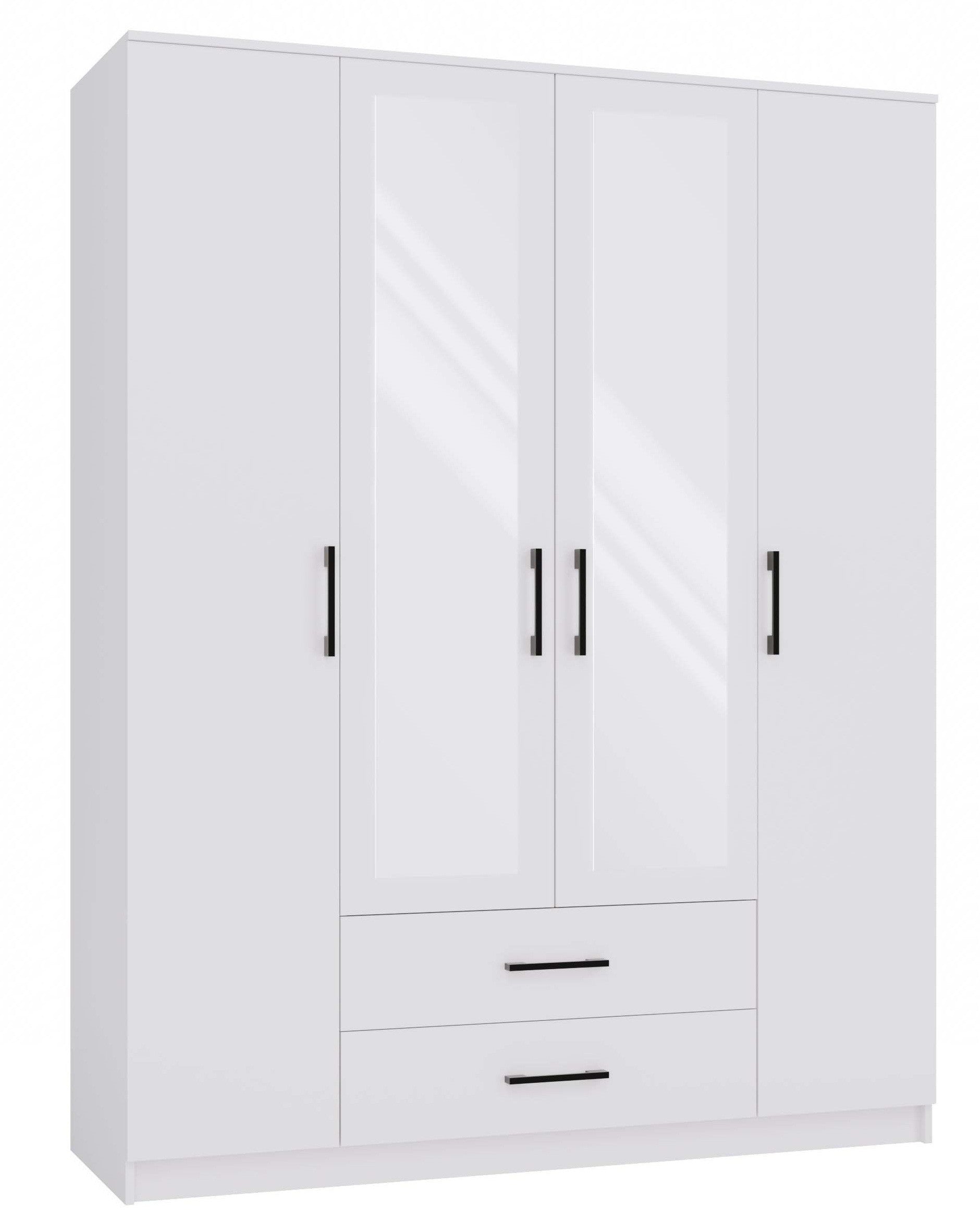 SZAFA ROMANA 160 LUSTRO 2 SZUFLADY 160CM BIEL