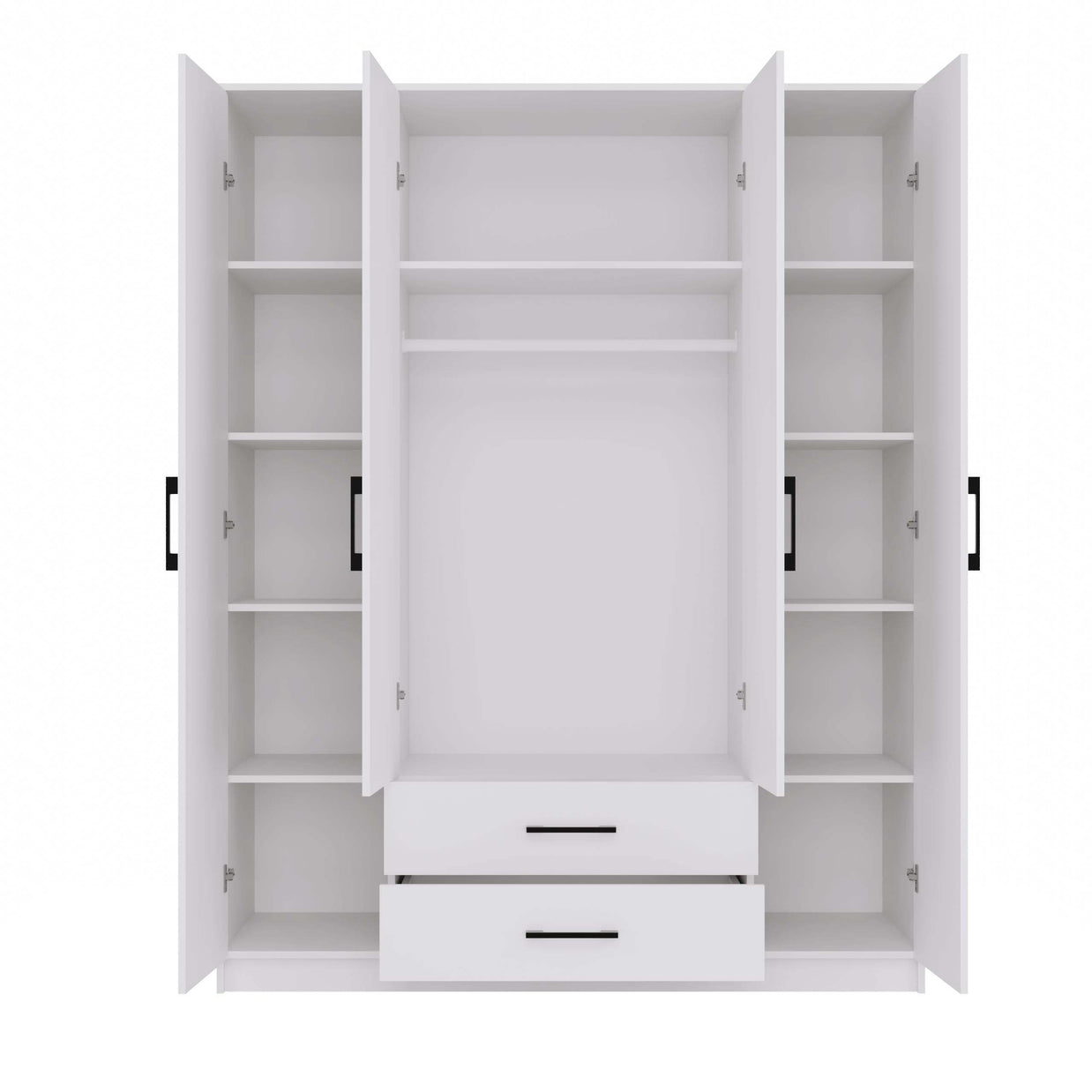 SZAFA ROMANA 160 LUSTRO 2 SZUFLADY 160CM BIEL