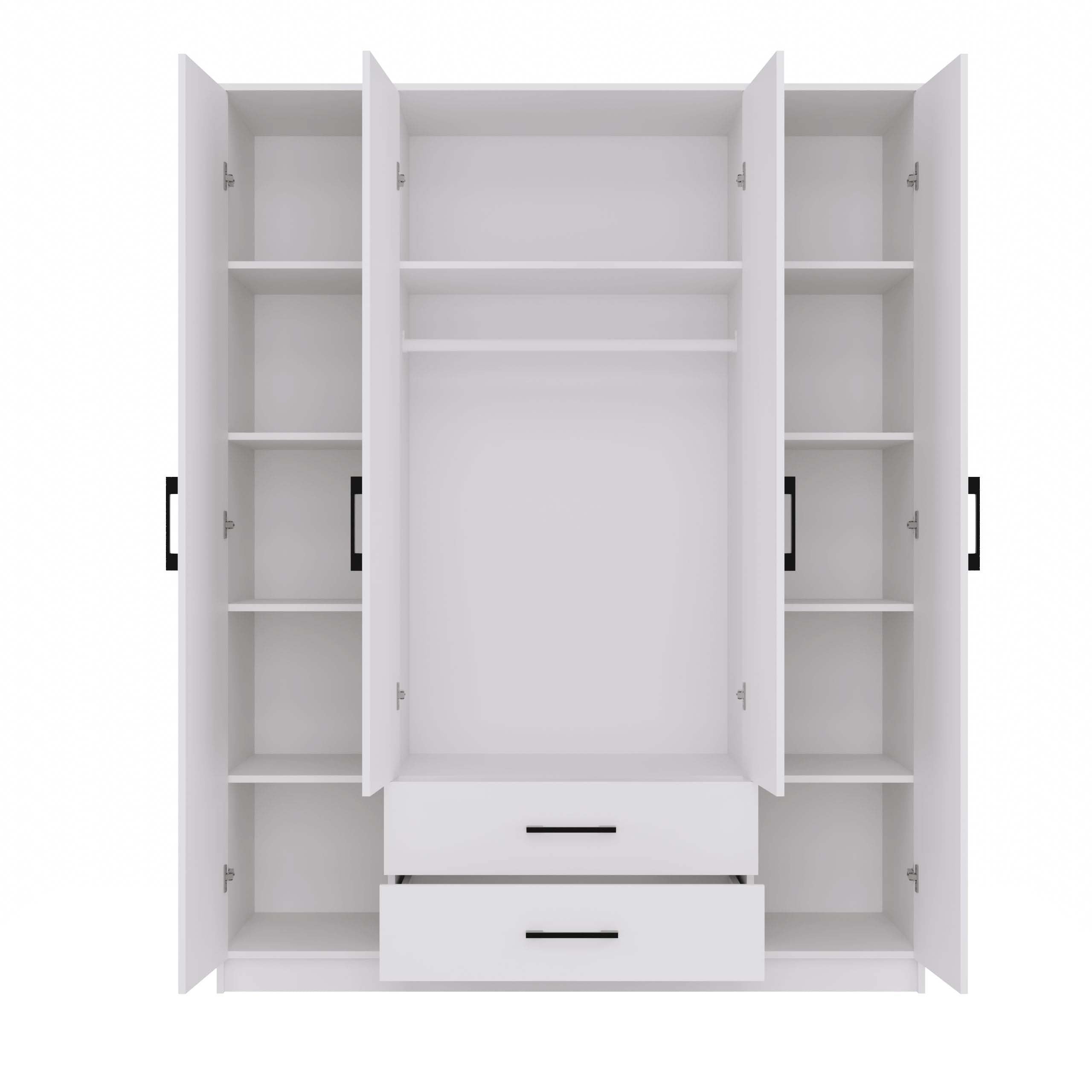 SZAFA ROMANA 160 LUSTRO 2 SZUFLADY 160CM BIEL