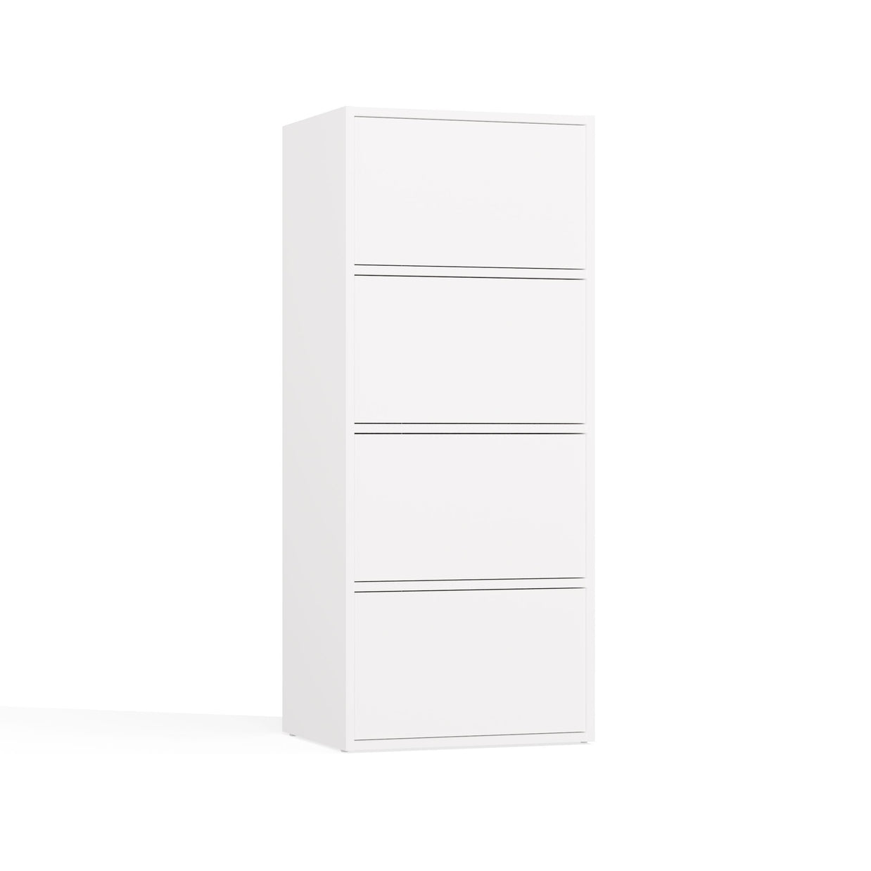 KOMODA ALMA 4 DRZWI 4 PÓŁKI BIAŁA