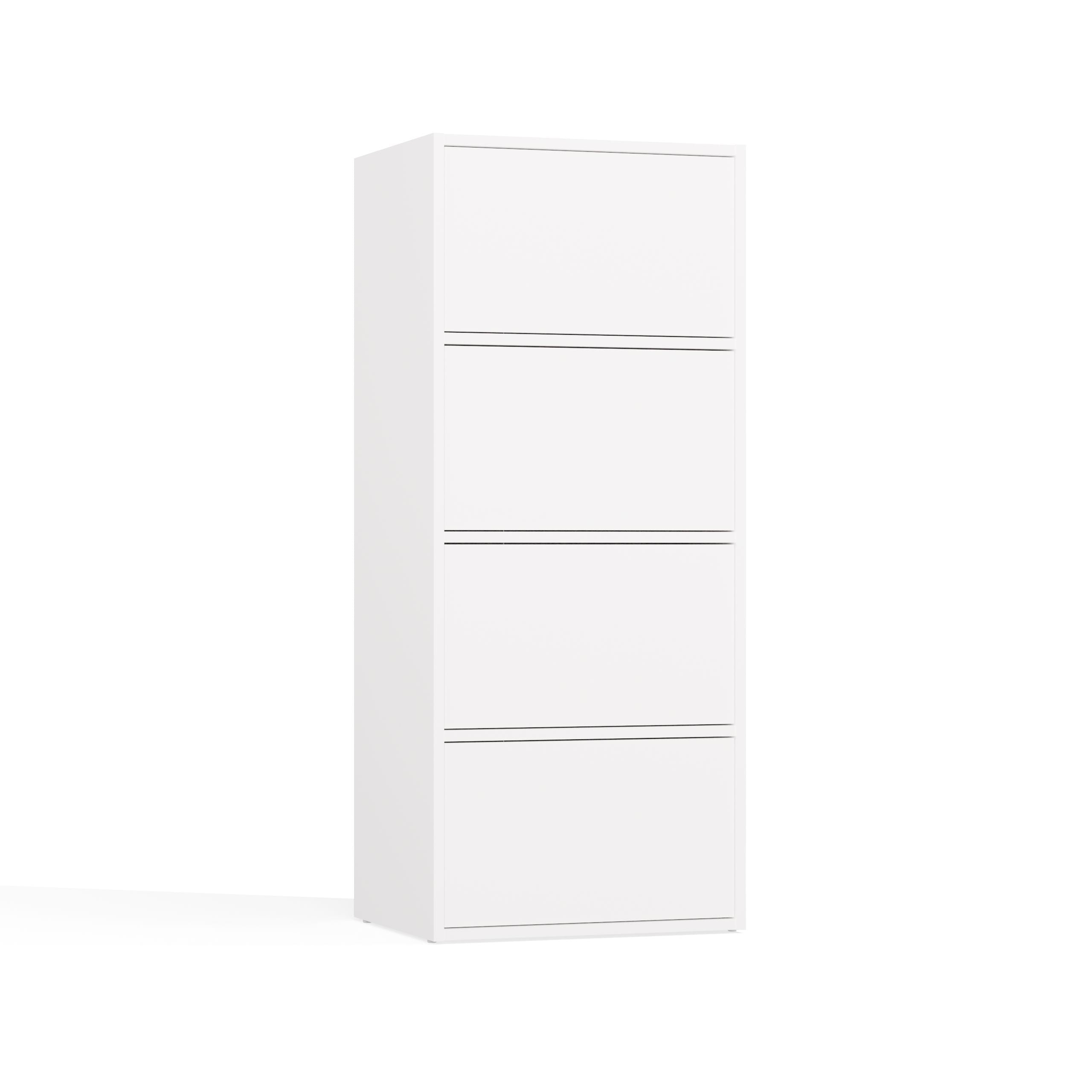 KOMODA ALMA 4 DRZWI 4 PÓŁKI BIAŁA