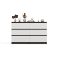 KOMODA MALWA M6 120 ANTRACYT / BIAŁY