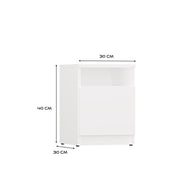 SZAFKA NOCNA GALAX 30 1D - BIEL
