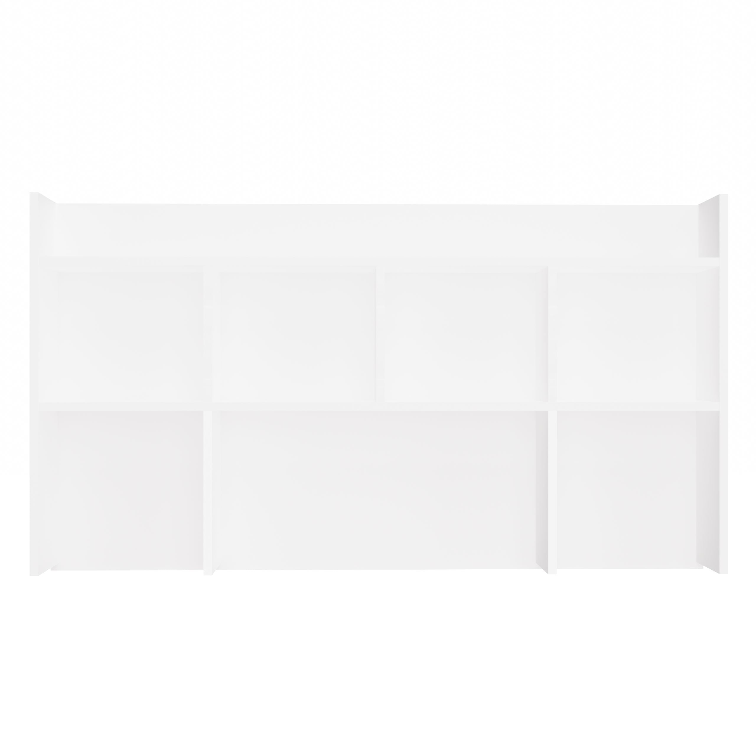NADSTAWKA DO BIURKA 130 CM BIAŁA PÓŁKA ORGANIZER