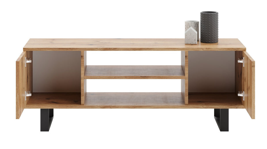 SZAFKA RTV FOCUS 135 cm – DĄB CRAFT/JODEŁKA