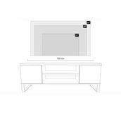 SZAFKA RTV FOCUS 135 cm – DĄB CRAFT/JODEŁKA