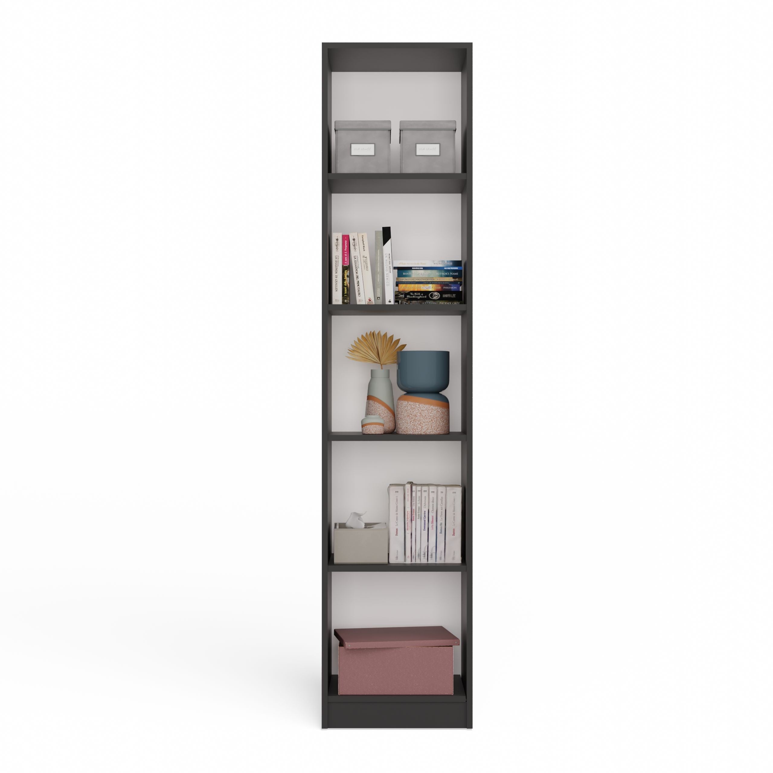 REGAŁ R40 40CM NA KSIĄŻKI ANTRACYT