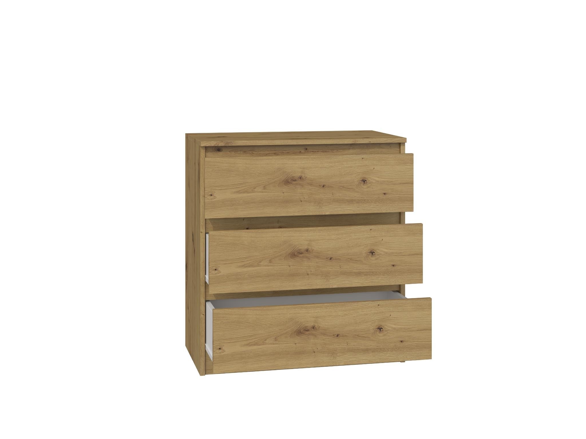 KOMODA SZAFKA 3 SZUFLADY M3 M3 DĄB ARTISAN