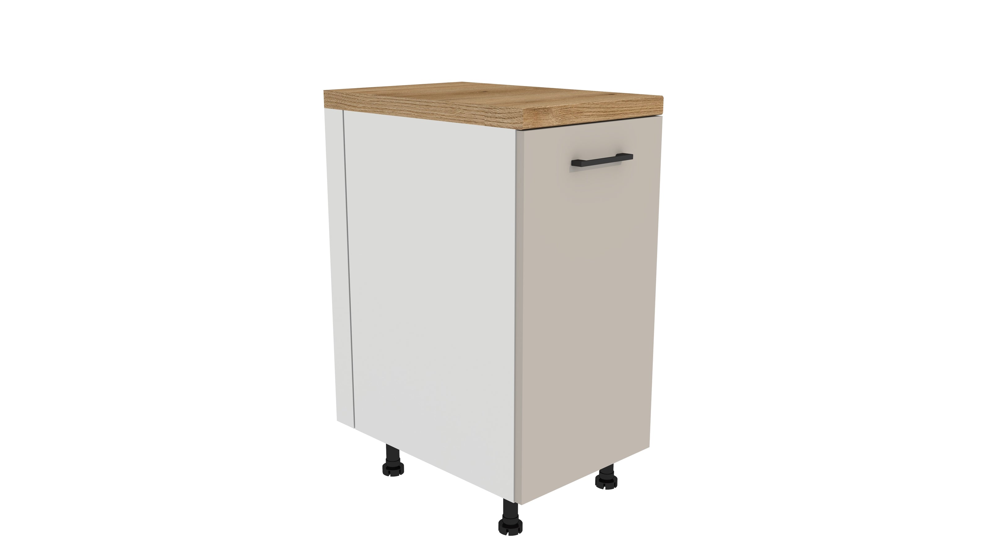 MEBLE KUCHENNE ZESTAW VARIO Z1 240x180CM KASZMIR BLAT DĄB EVOKE BEZ AGD