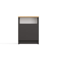 SZAFKA NOCNA GALAX 30 1D - ANTRACYT DĄB ARTISAN