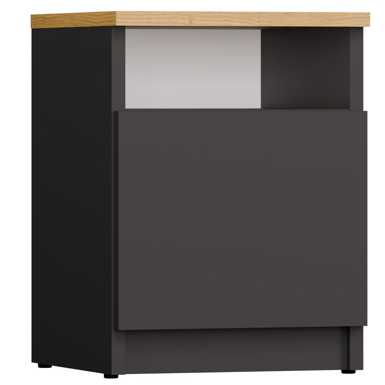SZAFKA NOCNA GALAX 30 1D - ANTRACYT DĄB ARTISAN
